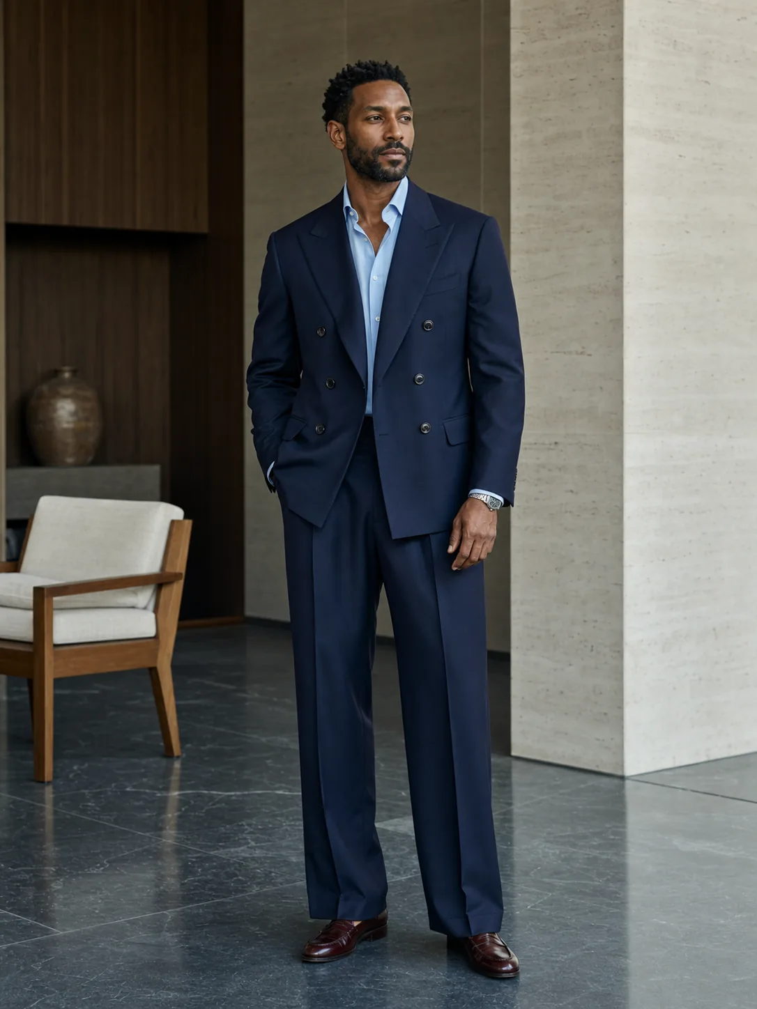 Navy suit
